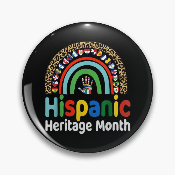 Item preview, National Hispanic Heritage month Rainbow Countries Flags designed and sold by Axelbergmann.