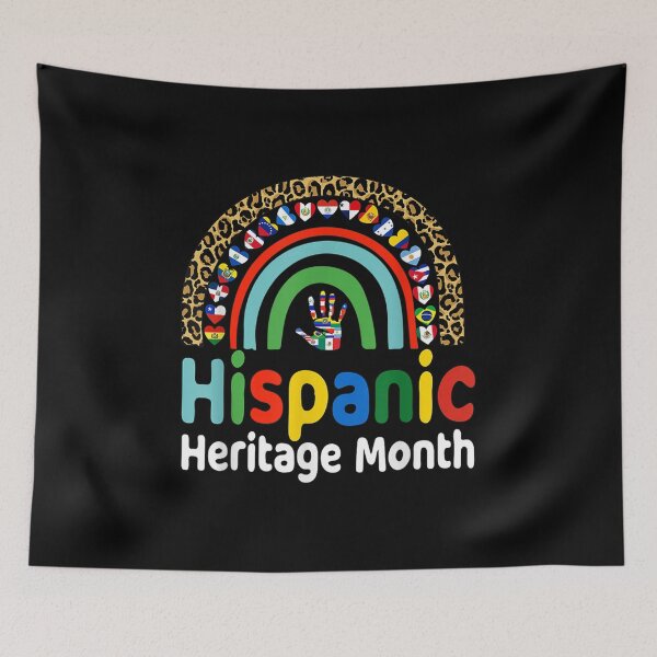 Item preview, National Hispanic Heritage month Rainbow Countries Flags designed and sold by Axelbergmann.