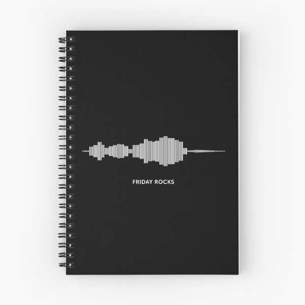 Item preview, Friday Rocks Sound Wave (White on Black) designed and sold by STUDIO-72.