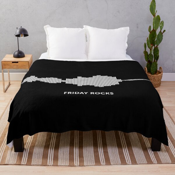Item preview, Friday Rocks Sound Wave (White on Black) designed and sold by STUDIO-72.