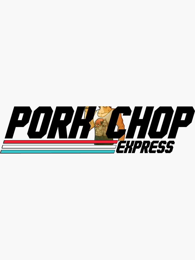 "Pork Chop Express Sticker" Sticker for Sale by mireenri Redbubble