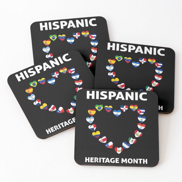 Item preview, National Hispanic Heritage Month All countries Flags designed and sold by Axelbergmann.