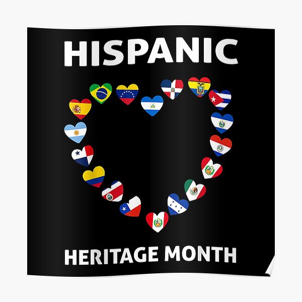 National Hispanic Heritage Month All Countries Flags Poster For Sale By Axelbergmann Redbubble 0187