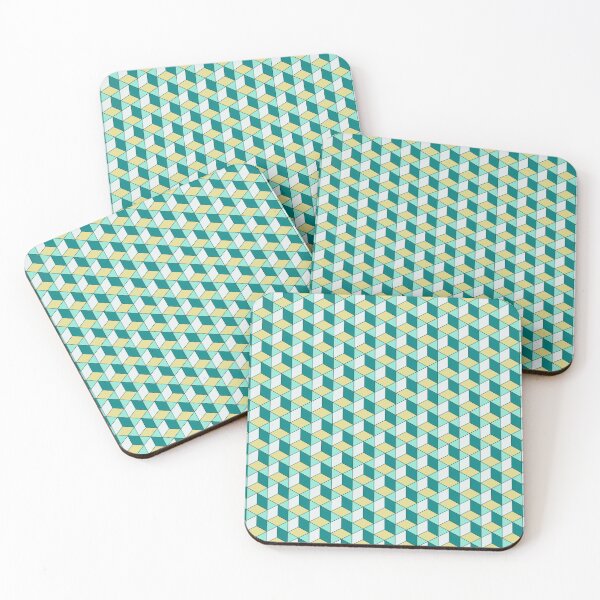 Item preview, Retro Optical Cube Pattern designed and sold by bubblyshades.