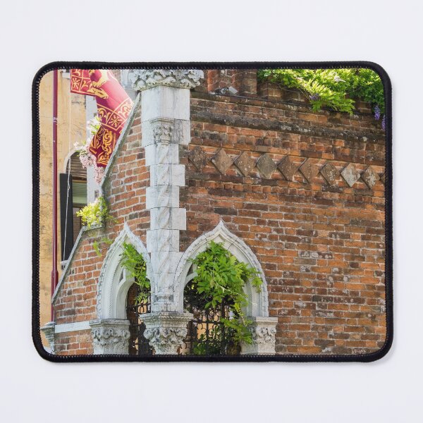 Item preview, Classic Venetian - Flamboyant Gothic Corner Windows of a Palace Garden designed and sold by Georgia Mizuleva.