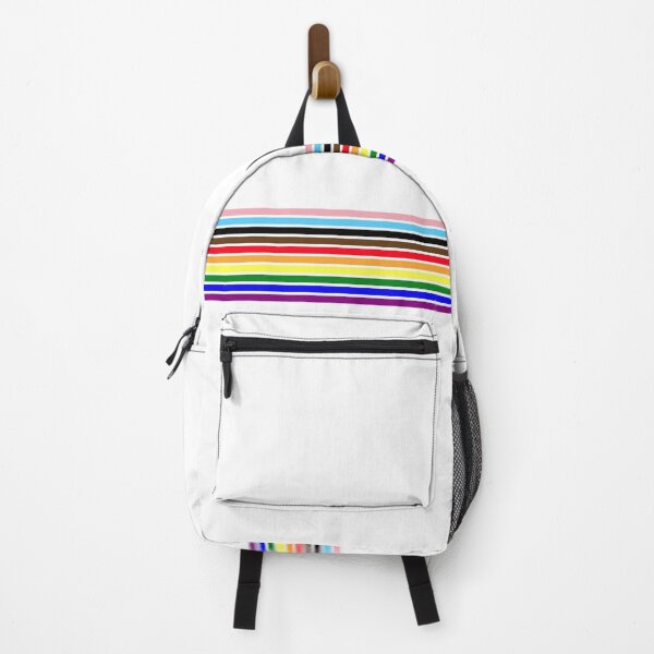 Item preview, Gay Pride Modern Progress Flag Rainbow With Trans and BAME Stripes designed and sold by PopFabrik.