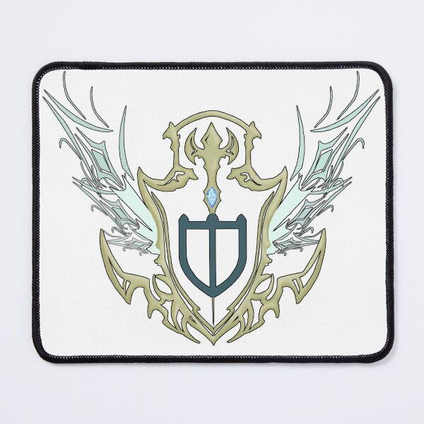 Item preview, Final Fantasy XIV Paladin Shield (Black Outline) designed and sold by twitchleah.