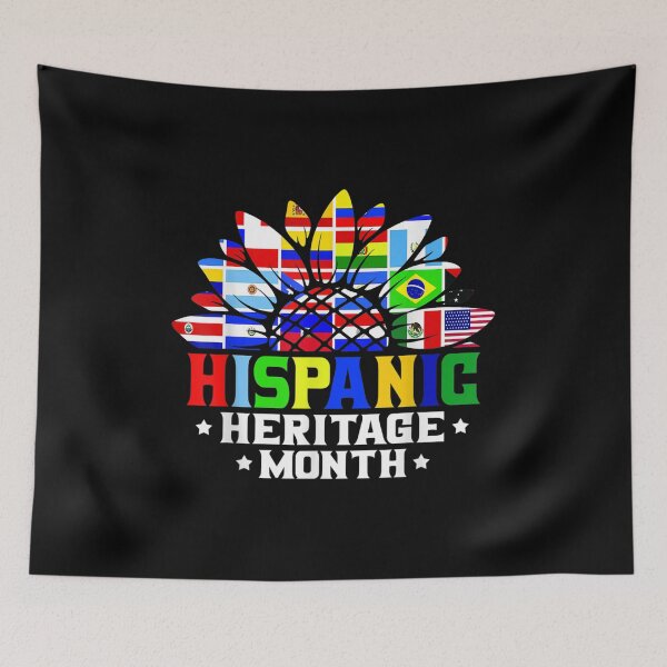 Item preview, National Hispanic Heritage Month Decoration Flags Sunflower designed and sold by Axelbergmann.