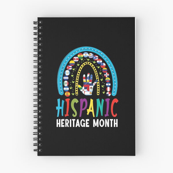 Item preview, National Hispanic Heritage Month Latin Flags Rainbow Style designed and sold by Axelbergmann.