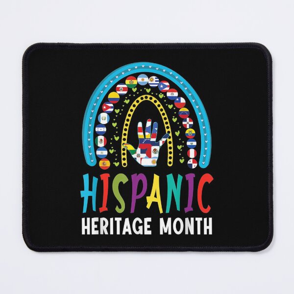 Item preview, National Hispanic Heritage Month Latin Flags Rainbow Style designed and sold by Axelbergmann.