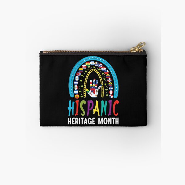 Item preview, National Hispanic Heritage Month Latin Flags Rainbow Style designed and sold by Axelbergmann.