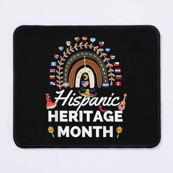 Item preview, National Hispanic Heritage month Rainbow All Countries Flags designed and sold by Axelbergmann.