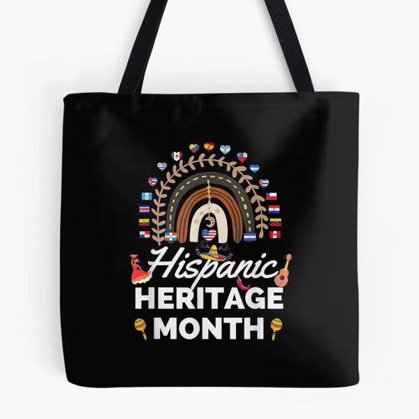Item preview, National Hispanic Heritage month Rainbow All Countries Flags designed and sold by Axelbergmann.