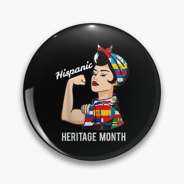 Item preview, National Hispanic Heritage Month Woman Latin Culture Flags designed and sold by Axelbergmann.