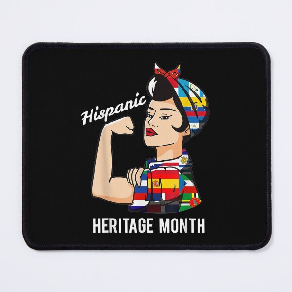 Item preview, National Hispanic Heritage Month Woman Latin Culture Flags designed and sold by Axelbergmann.