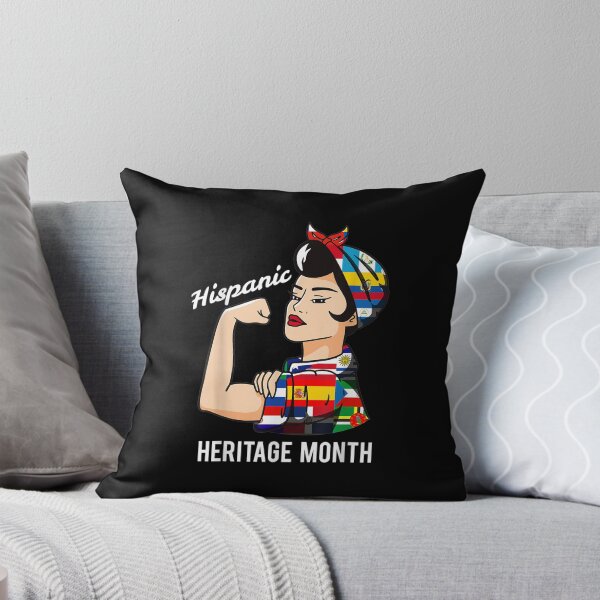 Item preview, National Hispanic Heritage Month Woman Latin Culture Flags designed and sold by Axelbergmann.