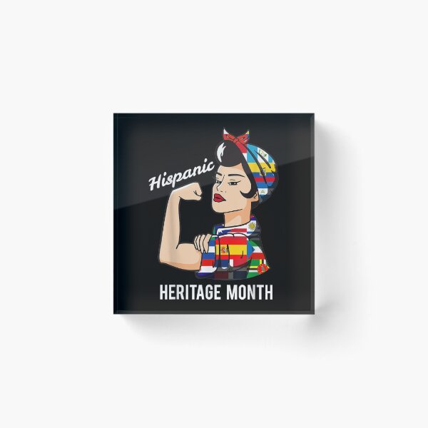 Item preview, National Hispanic Heritage Month Woman Latin Culture Flags designed and sold by Axelbergmann.