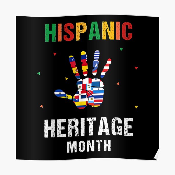 Hispanic Heritage Month Hands Latino Country Flags Poster For Sale By Axelbergmann Redbubble 4931