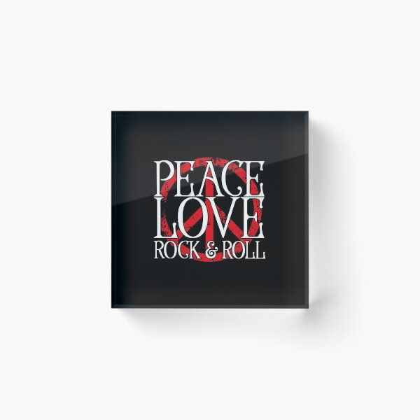 Item preview, Peace, Love, Rock And Roll, Cool Peace Symbol Hippie Design  designed and sold by johnson6828.