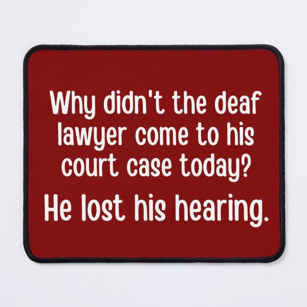 Item preview, Lawyer joke/pun - funny lawyer gift (white/grey) #12 designed and sold by PickaSticka.
