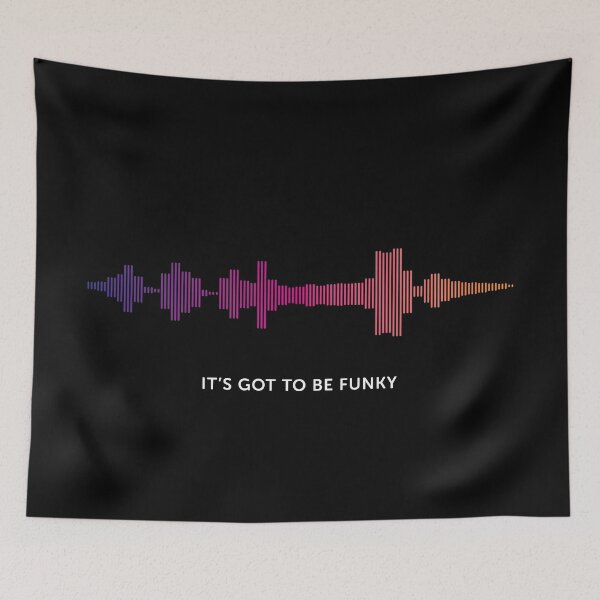 Item preview, It's Got To Be Funky Sound Wave (Colour on Black) designed and sold by STUDIO-72.