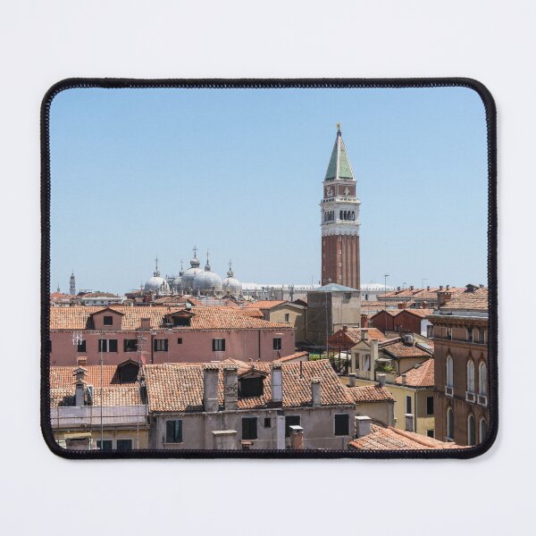 Item preview, Classic Venetian - Terracotta Rooftops with Saint Mark Basilica Domes and Bell Tower designed and sold by Georgia Mizuleva.