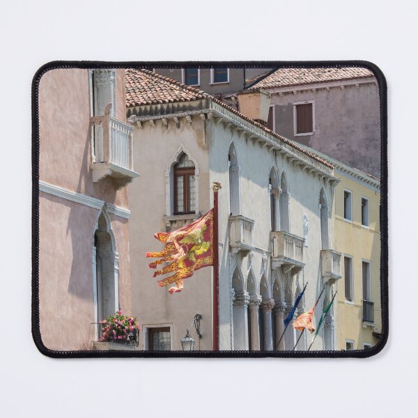 Item preview, Classic Venetian - Republic of Venice Flag of Saint Mark and Grand Canal Palace Facades designed and sold by Georgia Mizuleva.