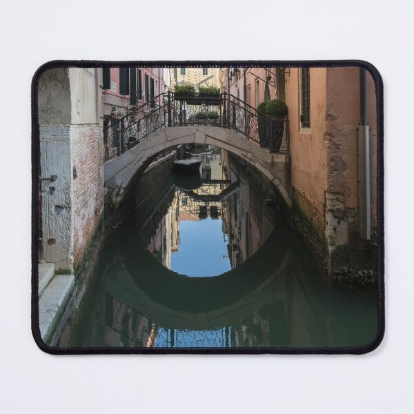 Item preview, Classic Venetian - Reflecting on Rio de San Zanivoro Canal and a Graceful Arched Bridge designed and sold by Georgia Mizuleva.
