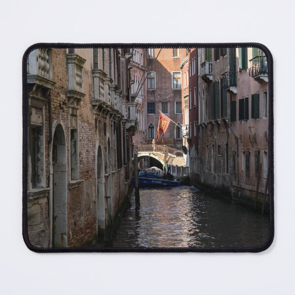 Item preview, Classic Venetian - Republic of Venice Flag of Saint Mark over a Small Canal  designed and sold by Georgia Mizuleva.