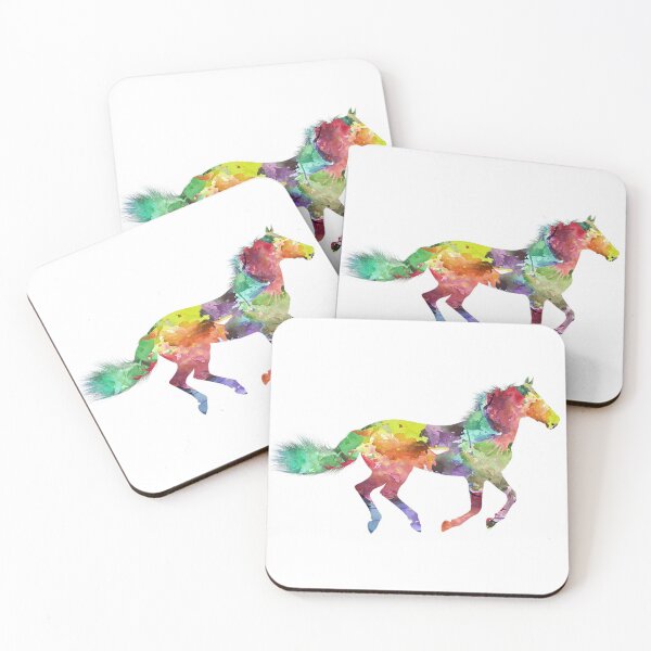 Item preview, Colored horse gallopping designed and sold by HeartlandItaly.
