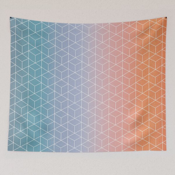 Item preview, Color Transition Hexagon Pattern designed and sold by bubblyshades.