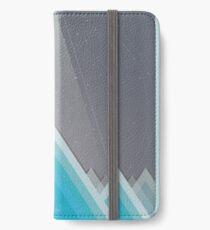 Weltraummann blau iPhone Flip-Case/Hülle/Klebefolie