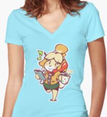 Isabelle - Ready for Work! Women's Fitted V-Neck T-Shirt