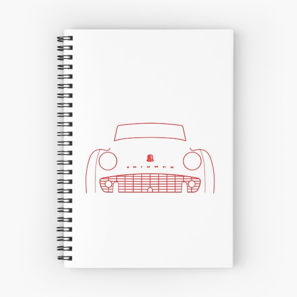 Item preview, Triumph TR3 classic car outline graphic (red) designed and sold by soitwouldseem.