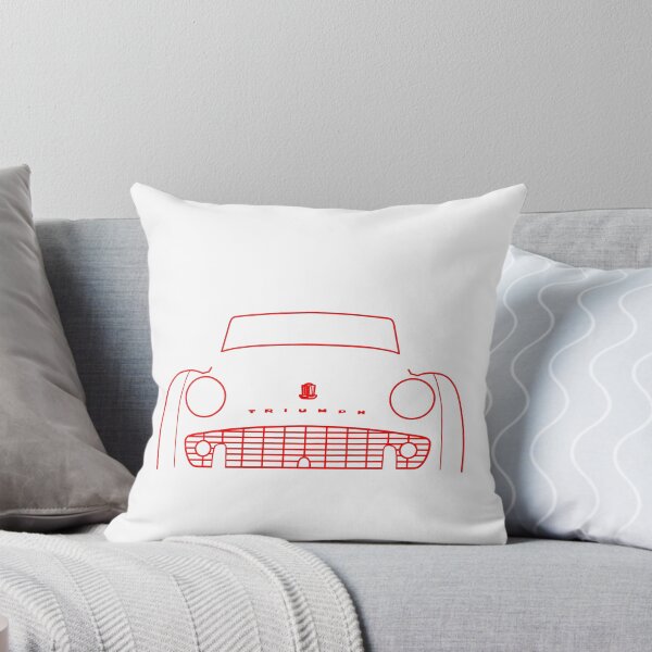 Item preview, Triumph TR3 classic car outline graphic (red) designed and sold by soitwouldseem.
