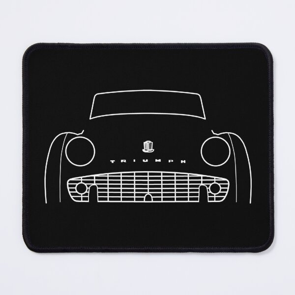 Item preview, Triumph TR3 classic car outline graphic (white) designed and sold by soitwouldseem.