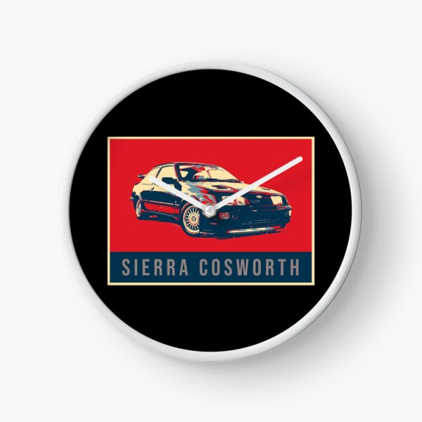 Illustration Pop Art Ford Sierra Cosworth Clock