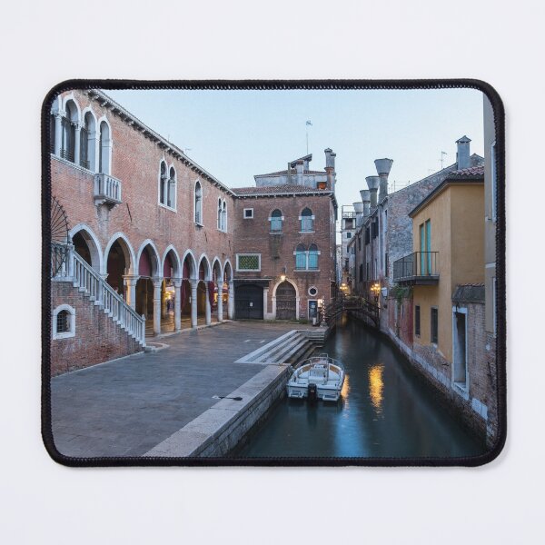 Item preview, Slow Dusk in Venice Italy - Rialto Fish Market Canal Loading Dock designed and sold by Georgia Mizuleva.