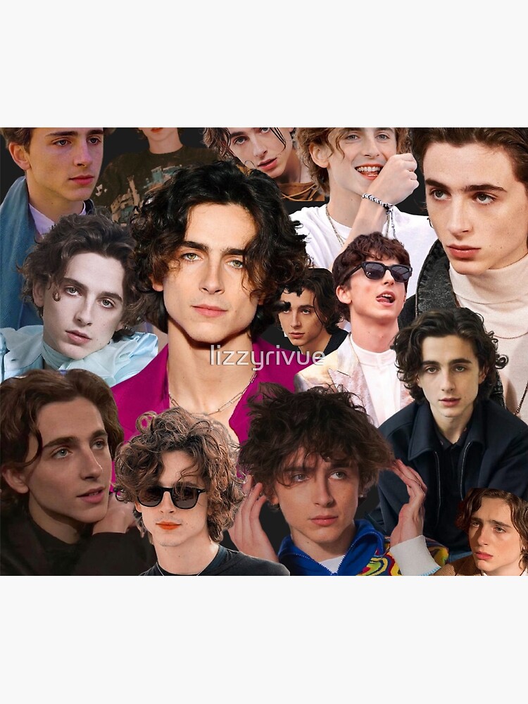 "Timothee Chalamet collage" Throw Blanket for Sale by lizzyrivue