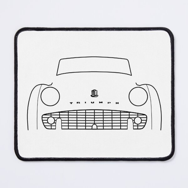 Item preview, Triumph TR3 classic car outline graphic (black) designed and sold by soitwouldseem.