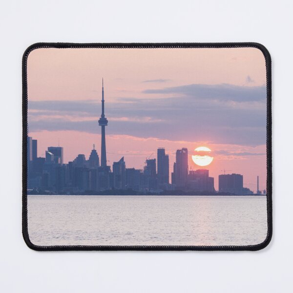 Item preview, Subtle - Toronto Skyline Sunrise in Soft Pinks Blues and Purples designed and sold by Georgia Mizuleva.