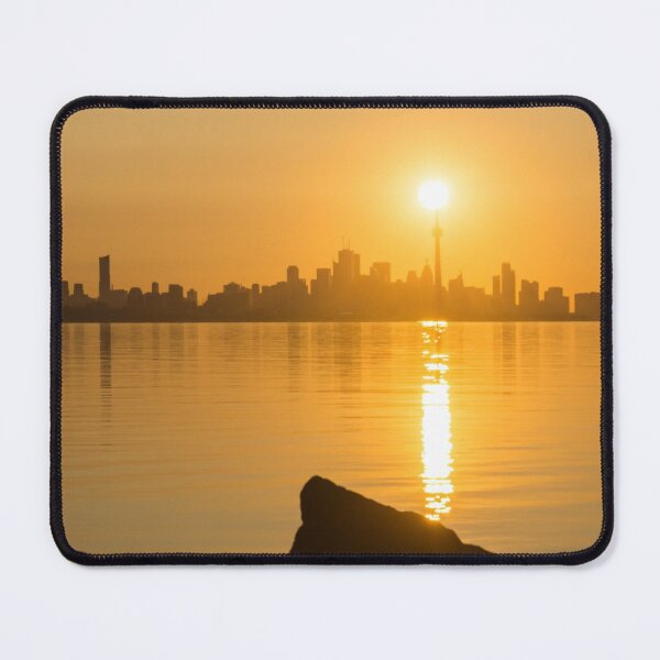 Item preview, Holding the Sun Up - Golden Timing Sunrise Over Torontos Skyline designed and sold by Georgia Mizuleva.