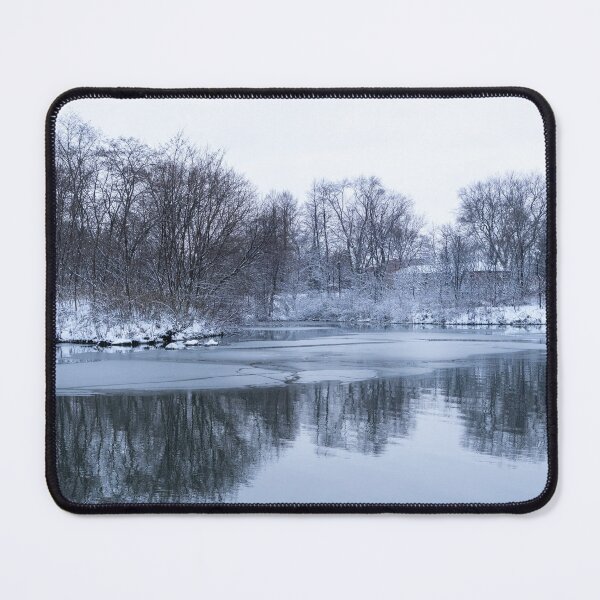 Item preview, First Snow - Cold but Naturally Calming Wintry Vista designed and sold by Georgia Mizuleva.