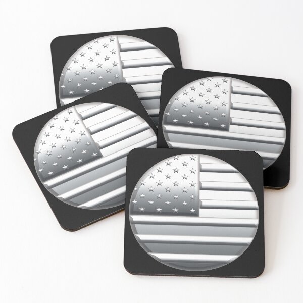 Item preview, US flag on chrome disc designed and sold by Ricogfx.