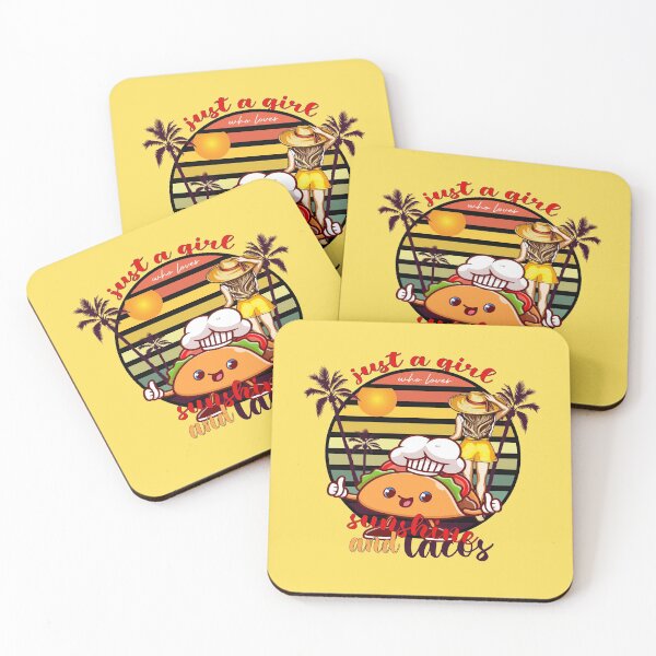 Item preview,  Just a girl who loves sunshine and tacos designed and sold by Hero Prod.