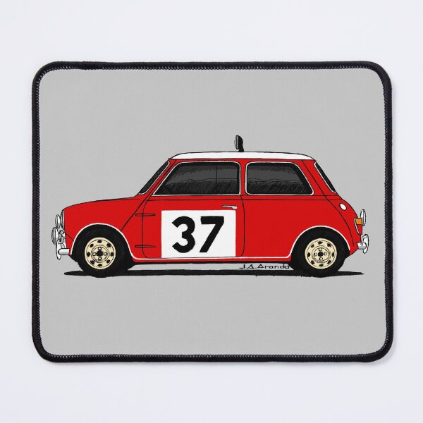 Item preview, My drawing of the Mini that won the Monte Carlo Rally designed and sold by designjaag.