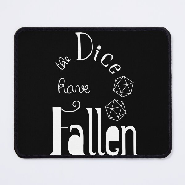 Item preview, The dice have fallen DnD lettering designed and sold by cu-b3.