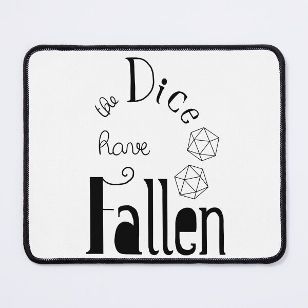 Item preview, The dice have fallen DnD lettering designed and sold by cu-b3.
