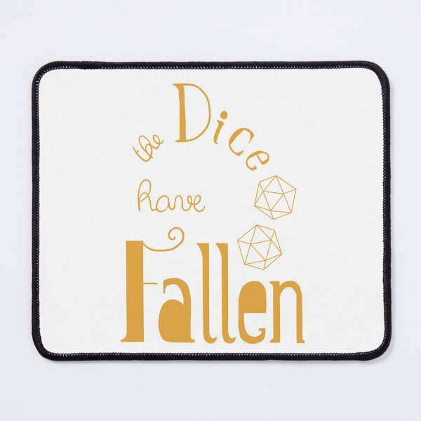 Item preview, The dice have fallen DnD lettering designed and sold by cu-b3.