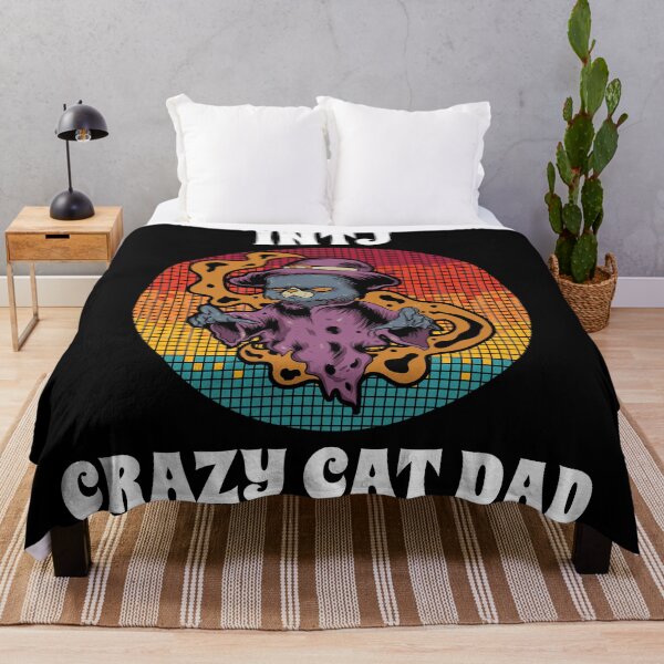 Item preview, INTJ Crazy Cat Dad Groovy Halloween Party Retro Vintage designed and sold by ojdart.